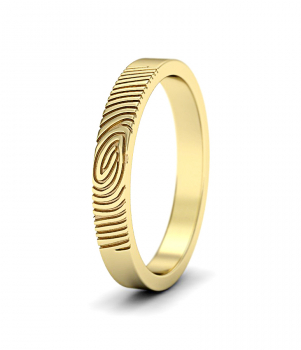 Кольцо с отпечатком пальца (Мод. 102)